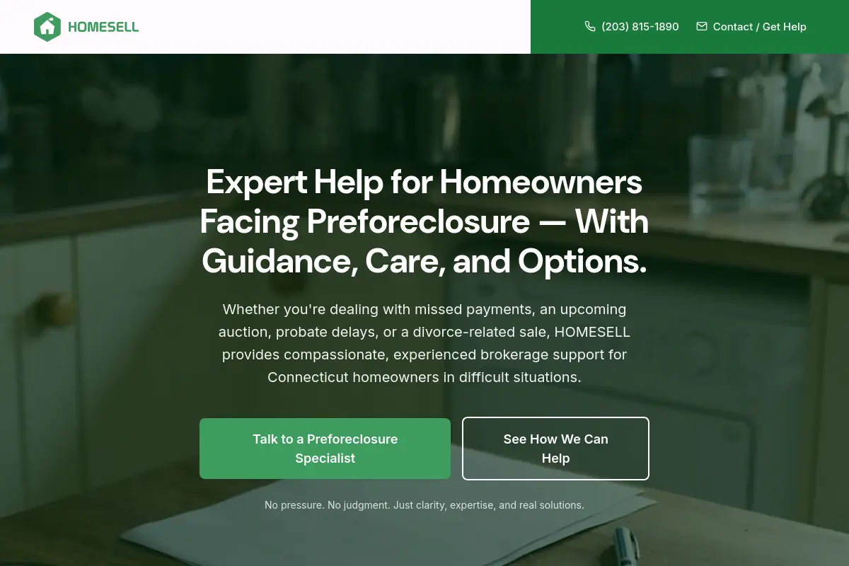 Desktop screenshot of homesellct.com